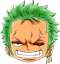 Zoro anime head